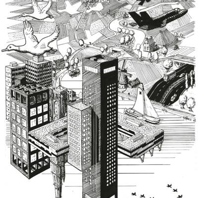 Tekening: Ode aan Escher (2018)